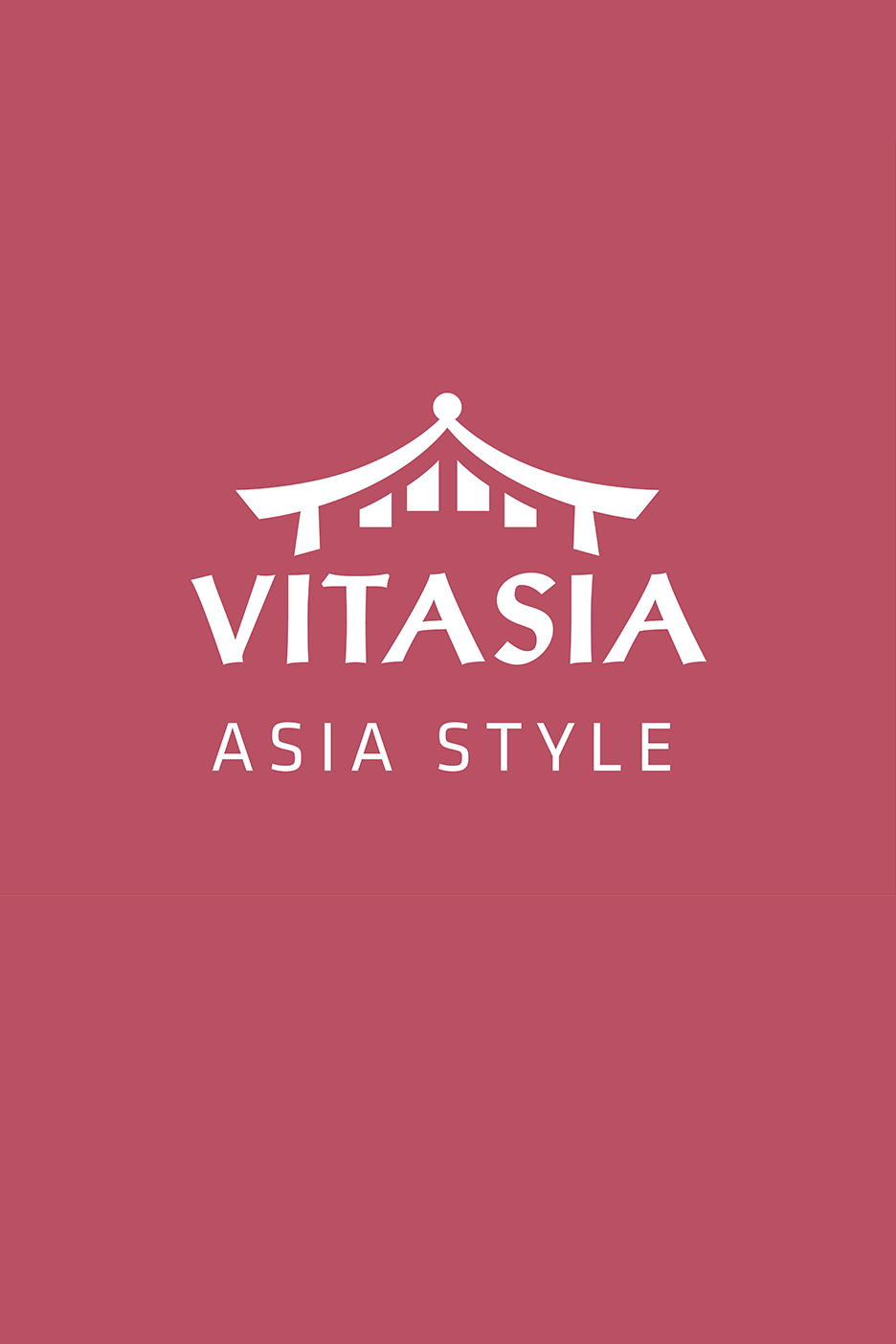 Logo ar Āzijas stila jumtu un tekstu